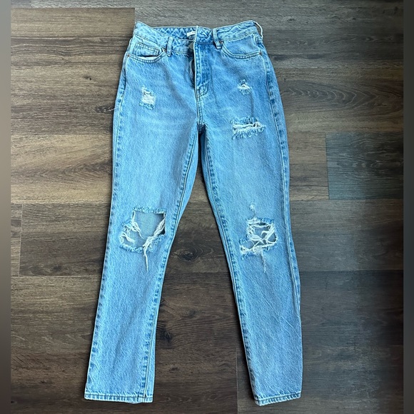 PacSun Mom Jean Blue Ripped Size 25 - Picture 1 of 5